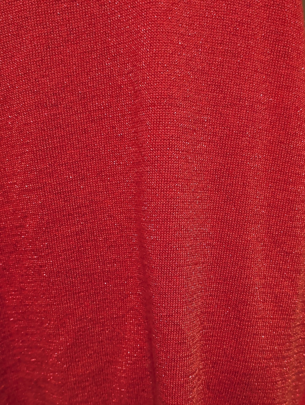 Sparkling Red Ruffle Poncho Shrug - Unbranded - Picture 5 of 6
